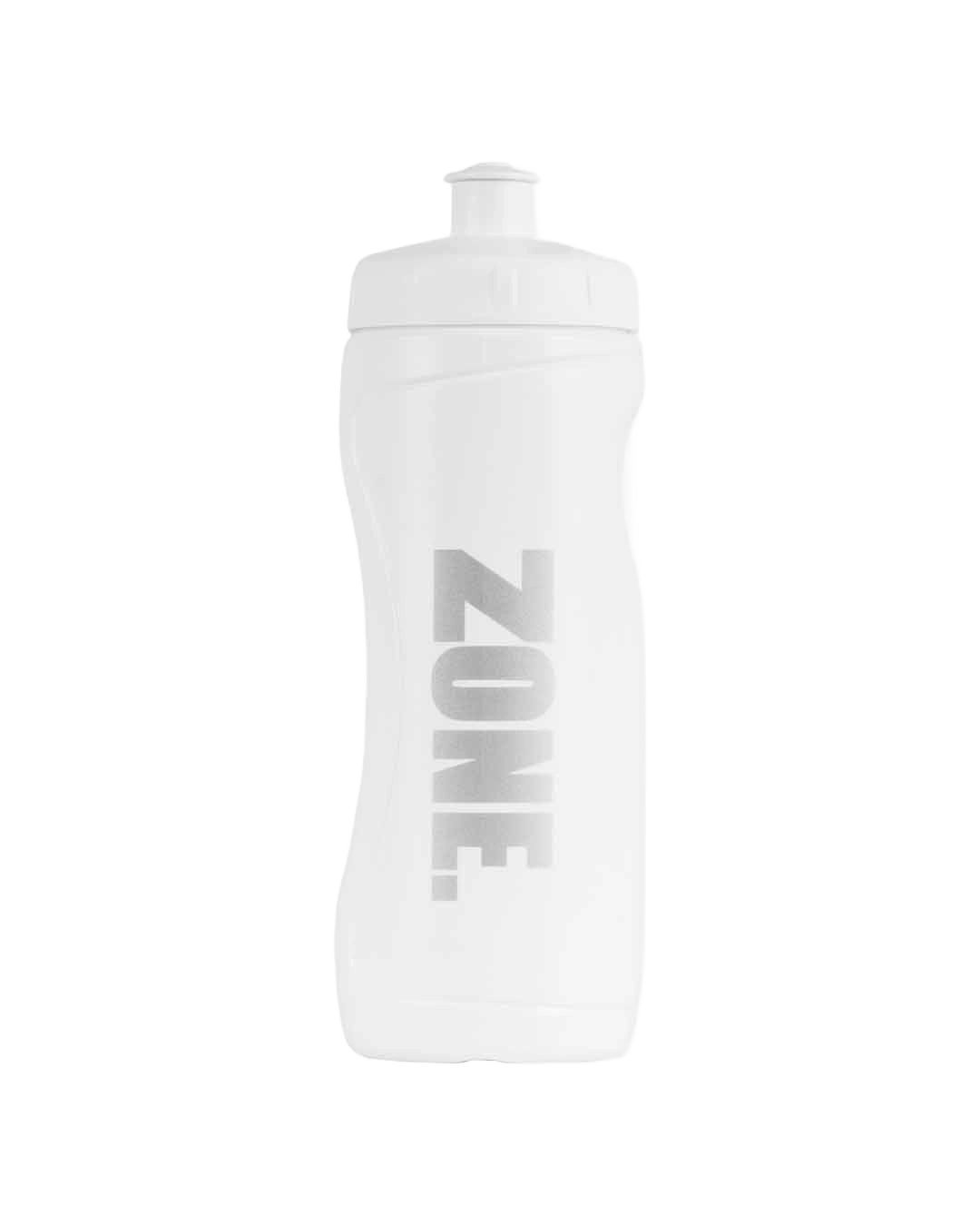Water bottle RECYCLED 0,6l white/silver-rollover image