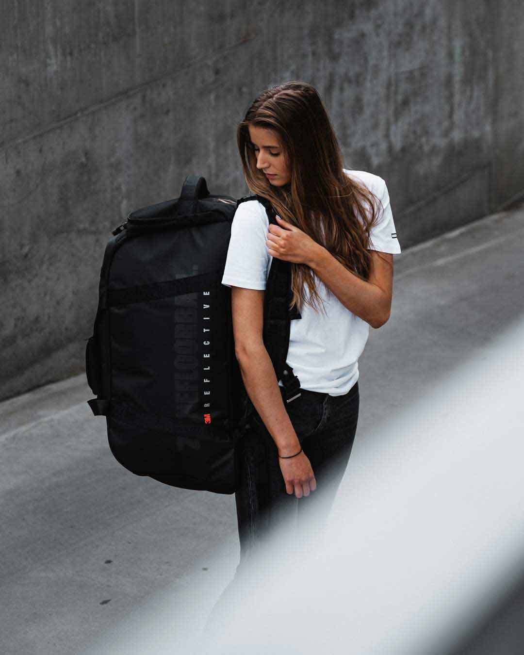 Hybrid bag FIRSTCLASS black/silver/red