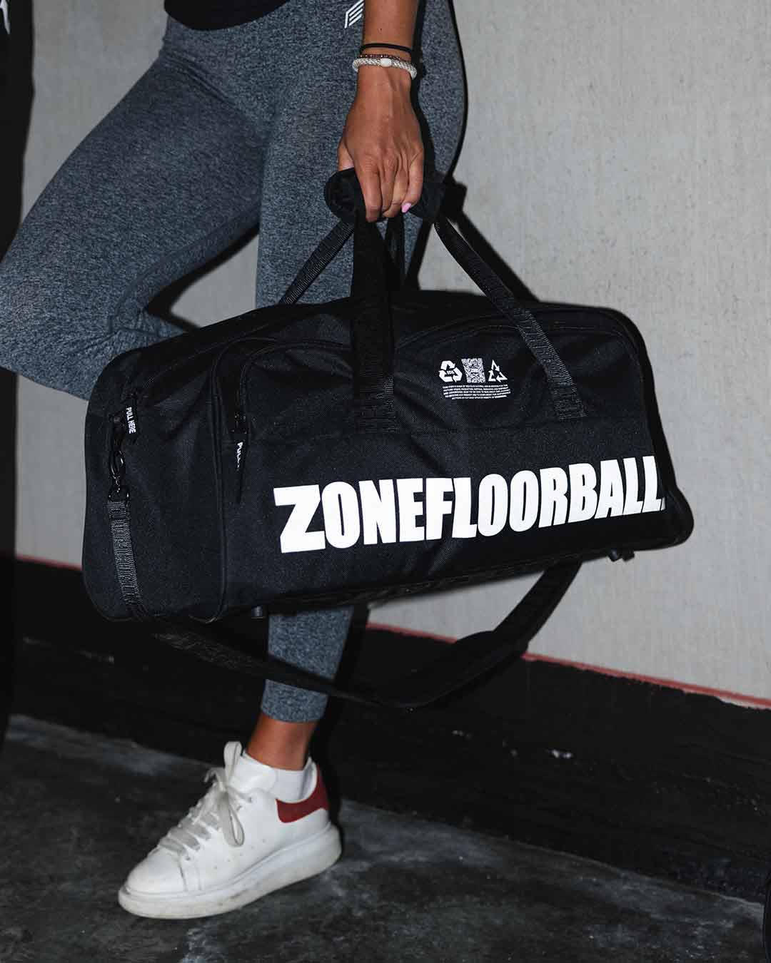 Sport bag FUTURE medium black/silver 45L