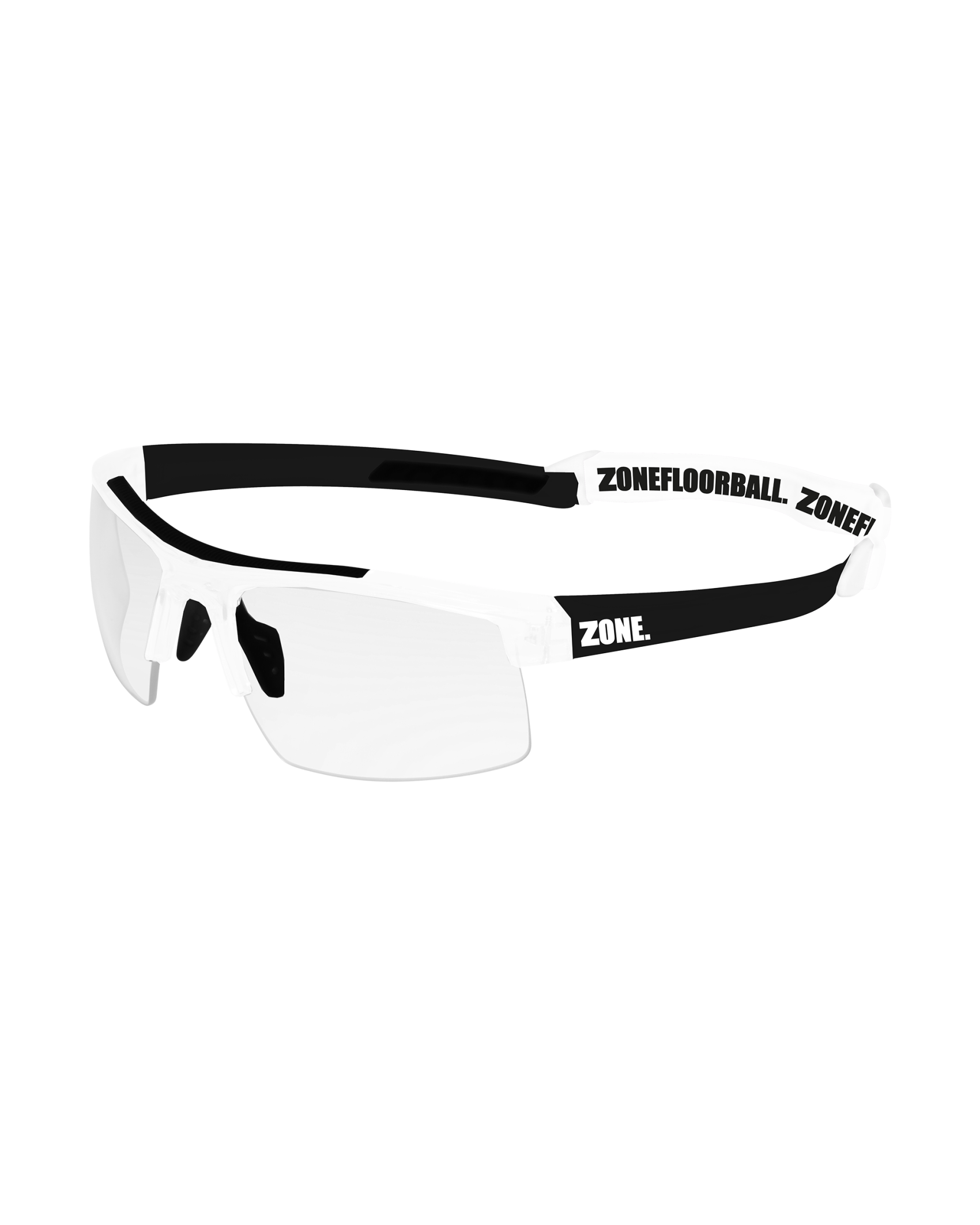 PROTECTOR INTRO SPORT GLASSES SR WHITE/BLACK-rollover image