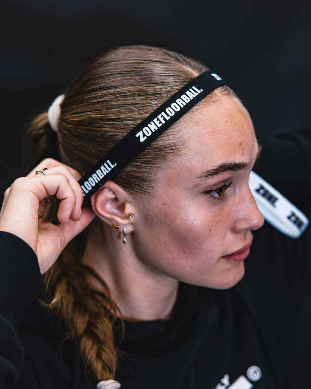 Hairband MULTILOGO black/white 2-pack