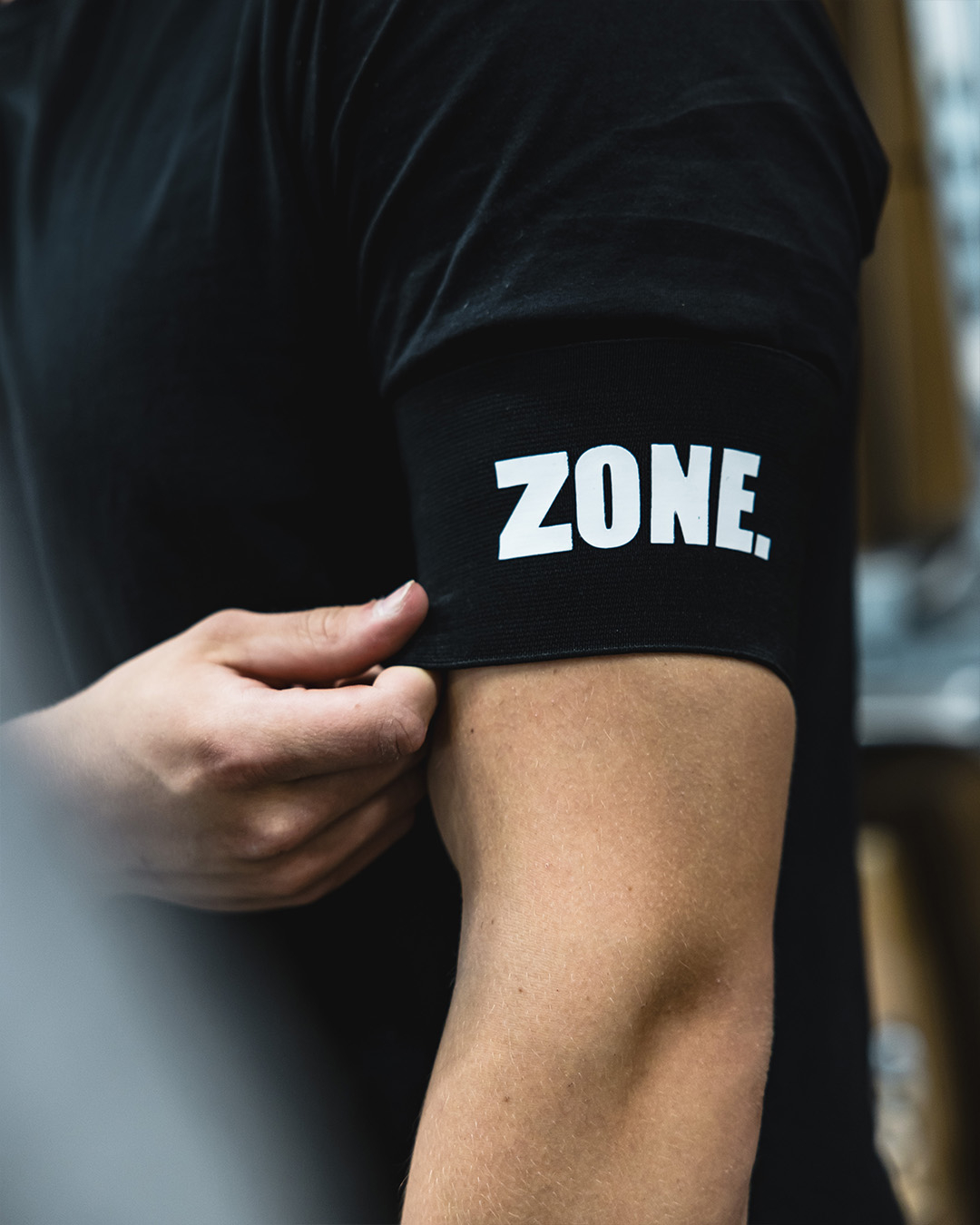 Captains badge ZONE black/white