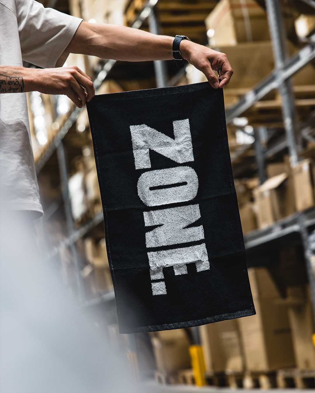 Towel WORKOUT black small 60x35cm