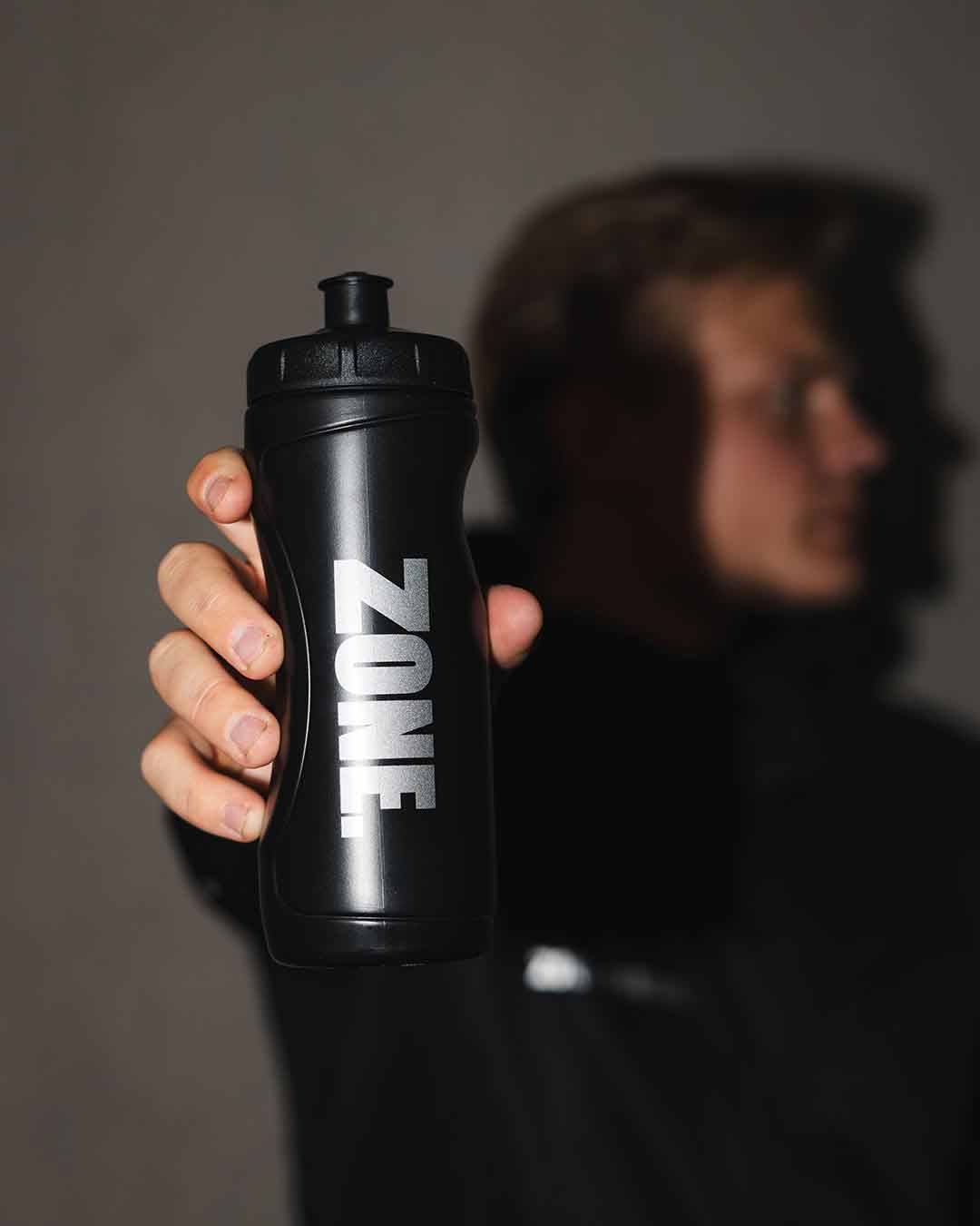 Water bottle THIRSTY 0,6l black/silver