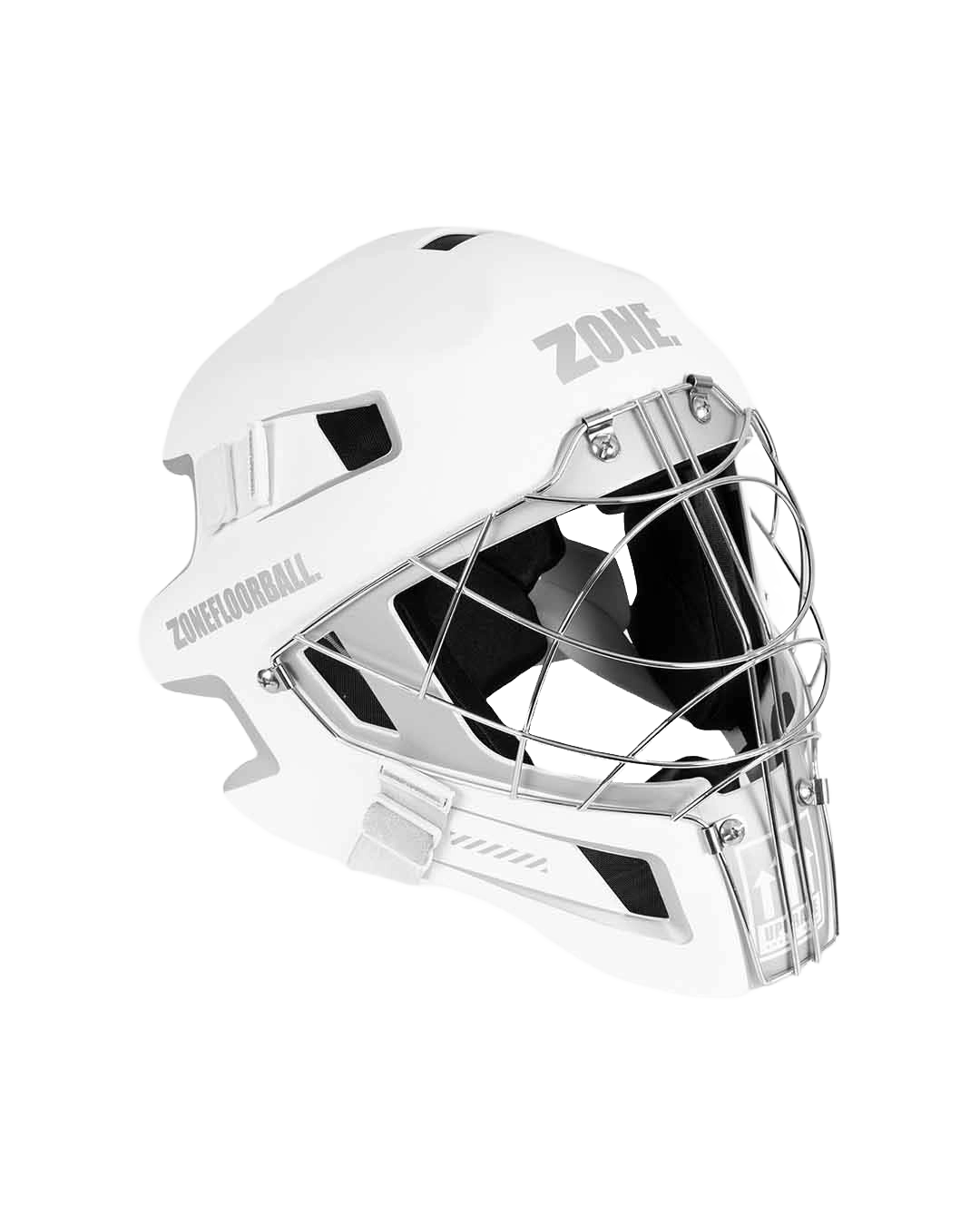 Goalie Mask UPGRADE CAT EYE CAGE white/silver