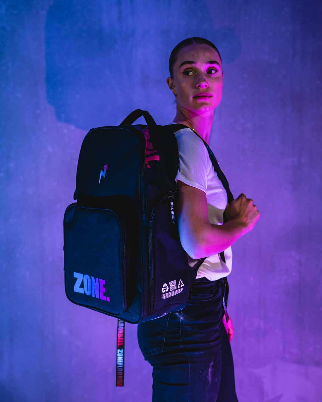 Backpack PRIZM black/cyan/magenta 25L