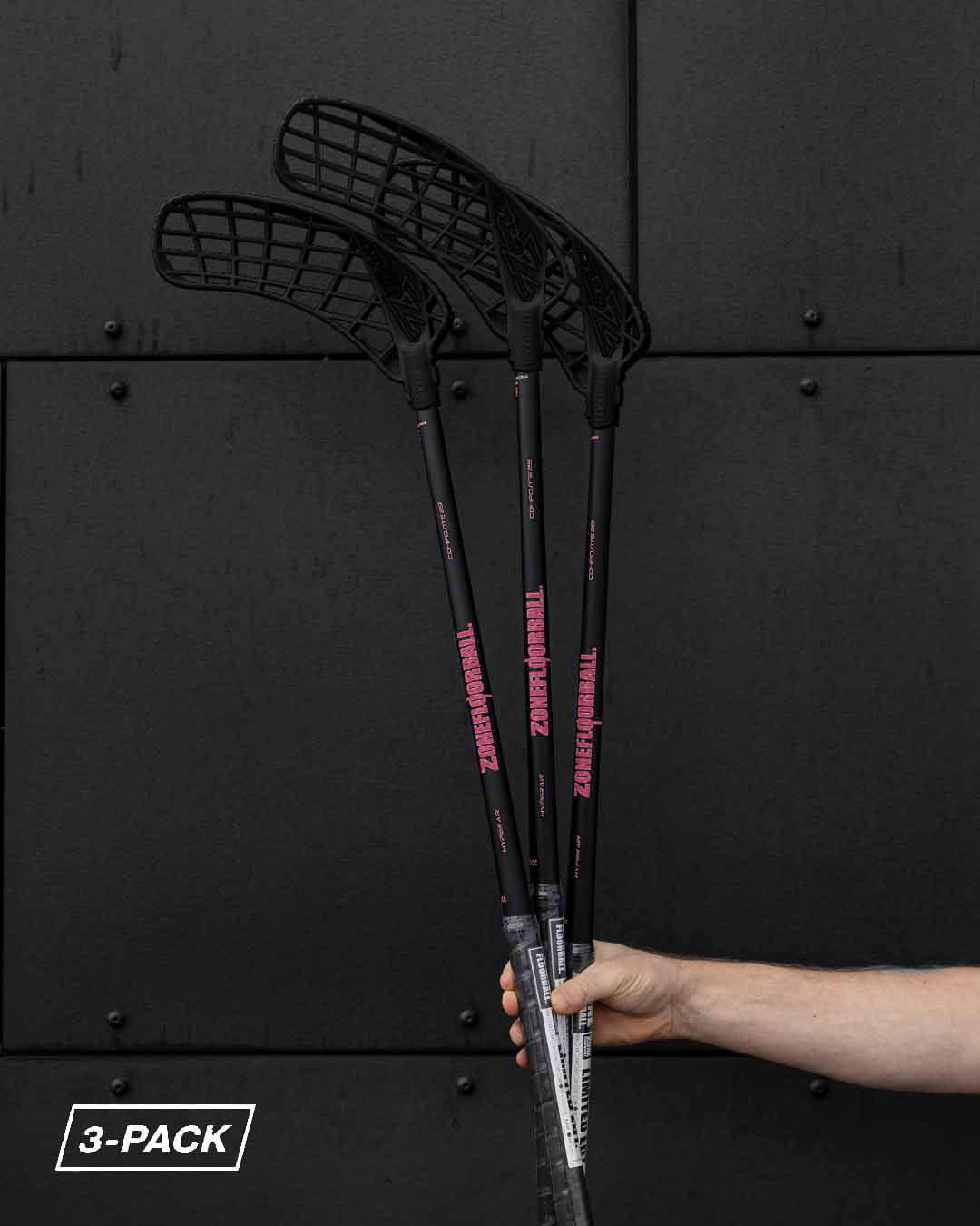 3-PACK STICK HYPER AIR 29 BLACK/CORAL