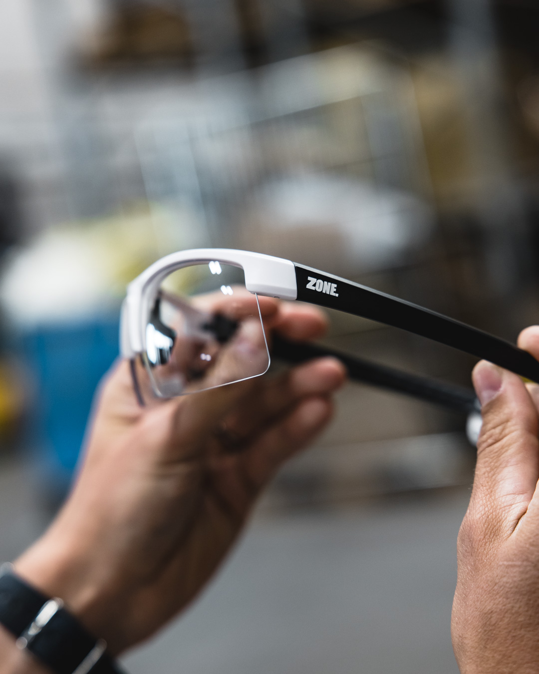 PROTECTOR INTRO SPORT GLASSES SR WHITE/BLACK