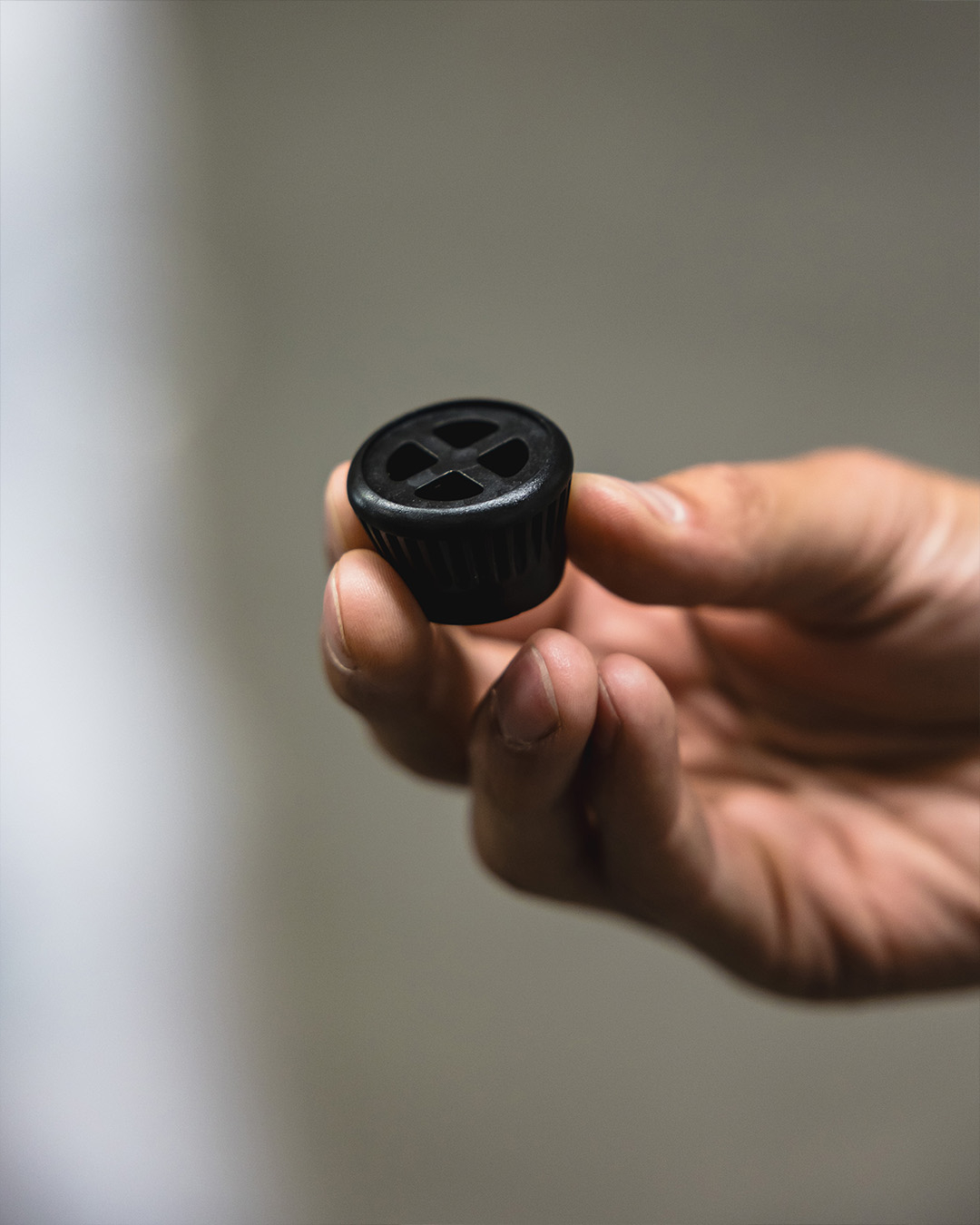 End cap Lightweight black 23.8mm