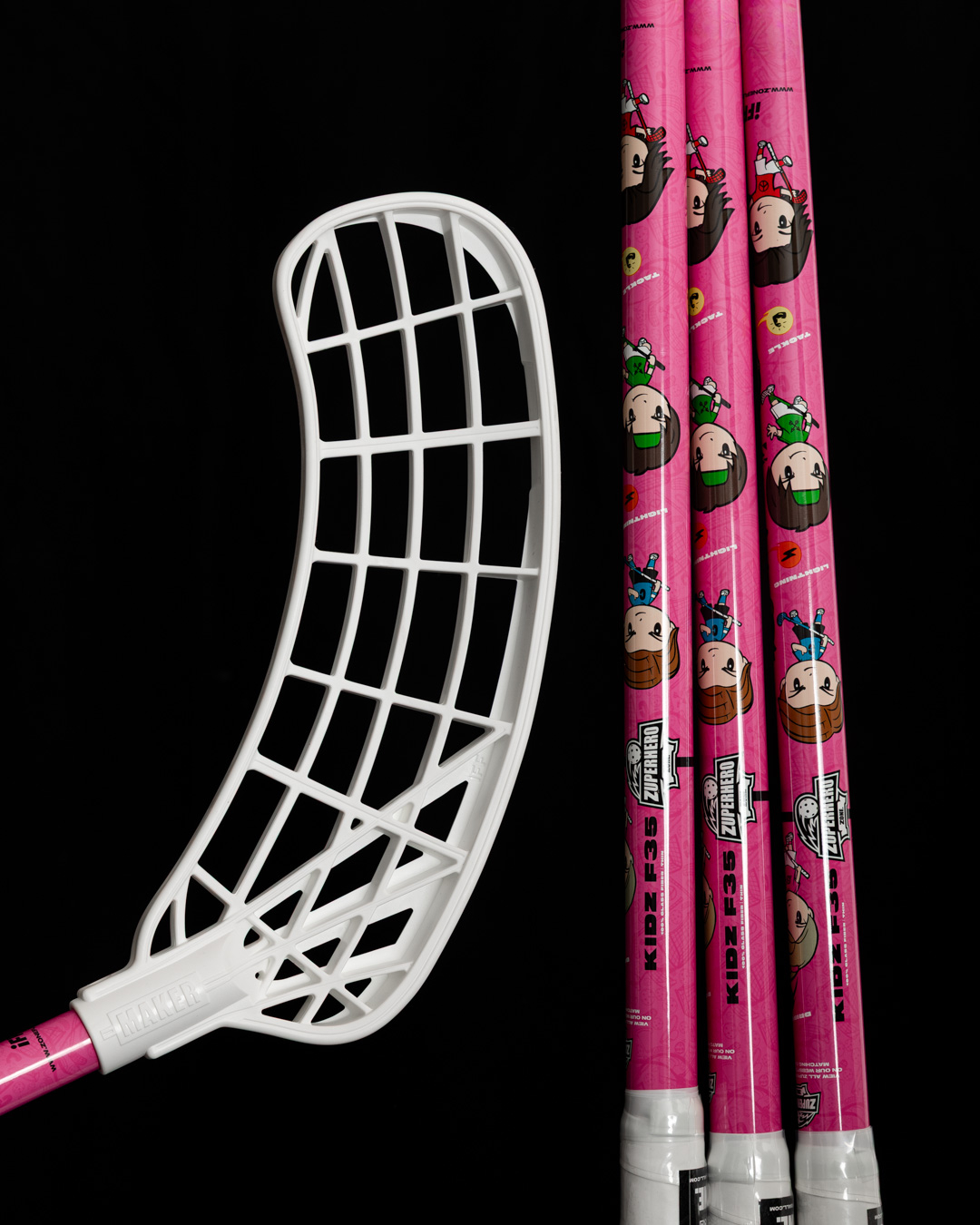 STICK ZUPERHERO KIDZ 35 THIN WHITE/PINK