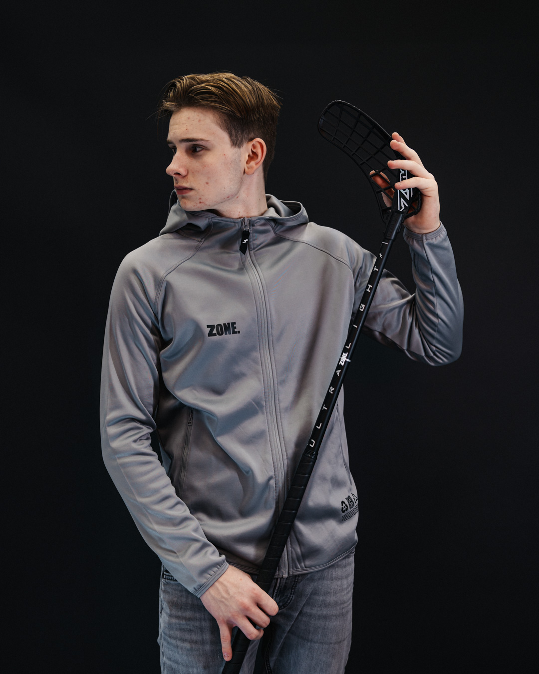 HOOD ZIP MODERN GREY